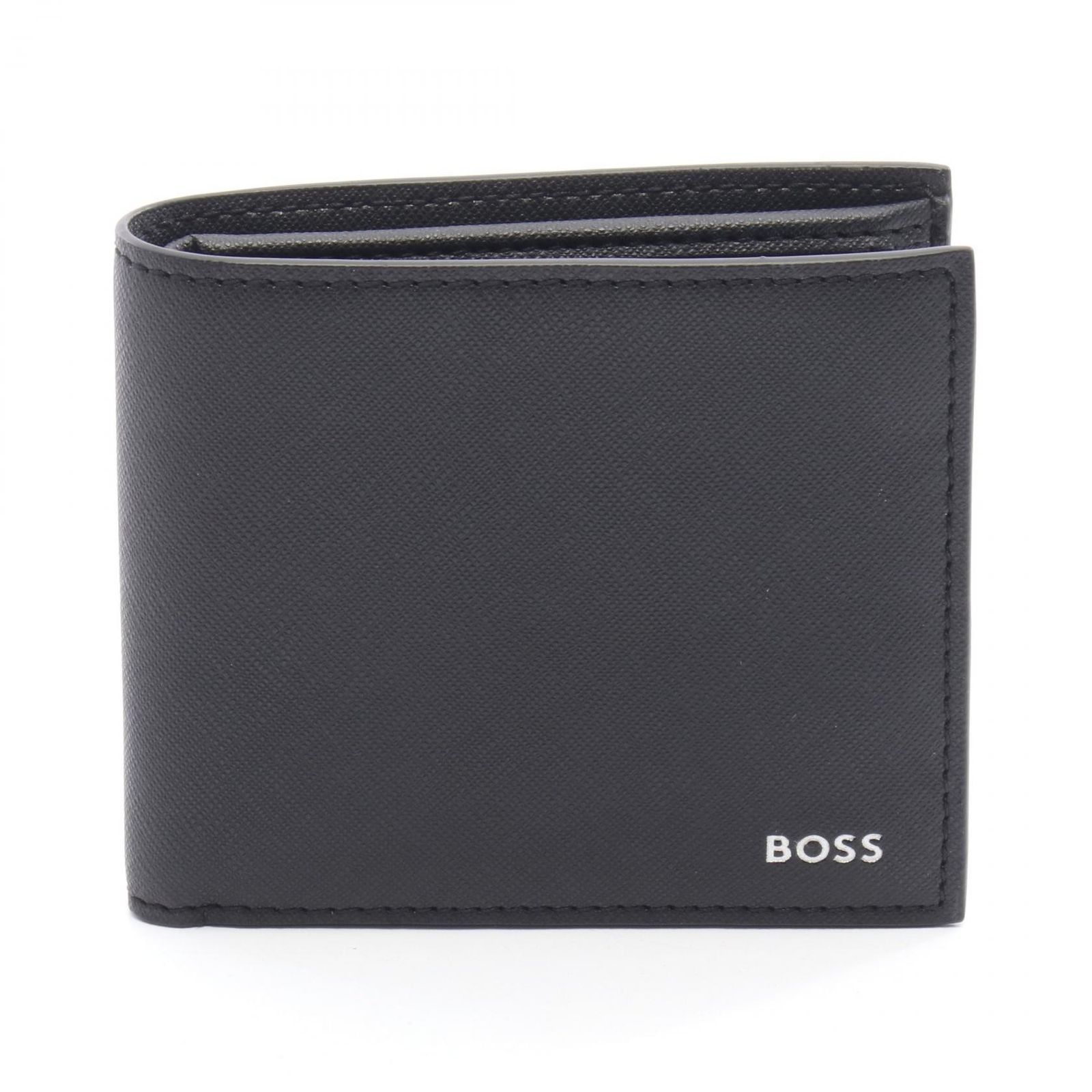 ボス BOSS 二つ折り財布 HG50536710001 ブラック レザー 二つ折り財布 メンズ