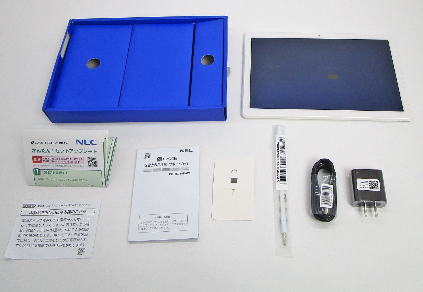 NEC PC-TE710KAW 10FHD1 付属品付 LAVIE タブレット LaVie Tab E タブレット 新品 NEC PC-TE710KAW LAVIE ホワイト
