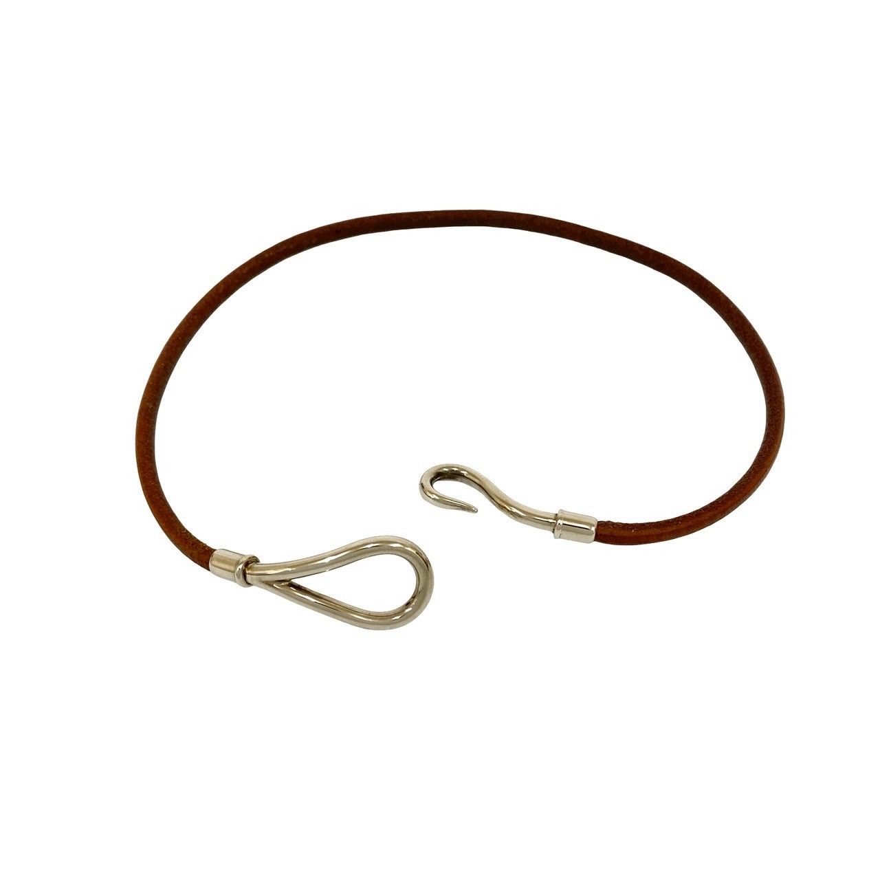 【極美品】エルメス ジャンボ ブレスレット レザー ブラウン　箱付き HERMES 極 美品 希少品 箱付き エルメス ジャンボ ブレスレット