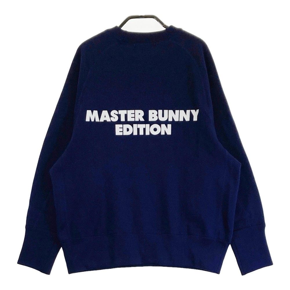 サイズ：0 MASTER BUNNY EDITION マスターバニーエディション  長袖ニットセーター  ネイビー系 [240101419267] ゴルフウェア レディース ストスト サイズ：0 MASTER BUNNY EDITION マスターバニーエディション