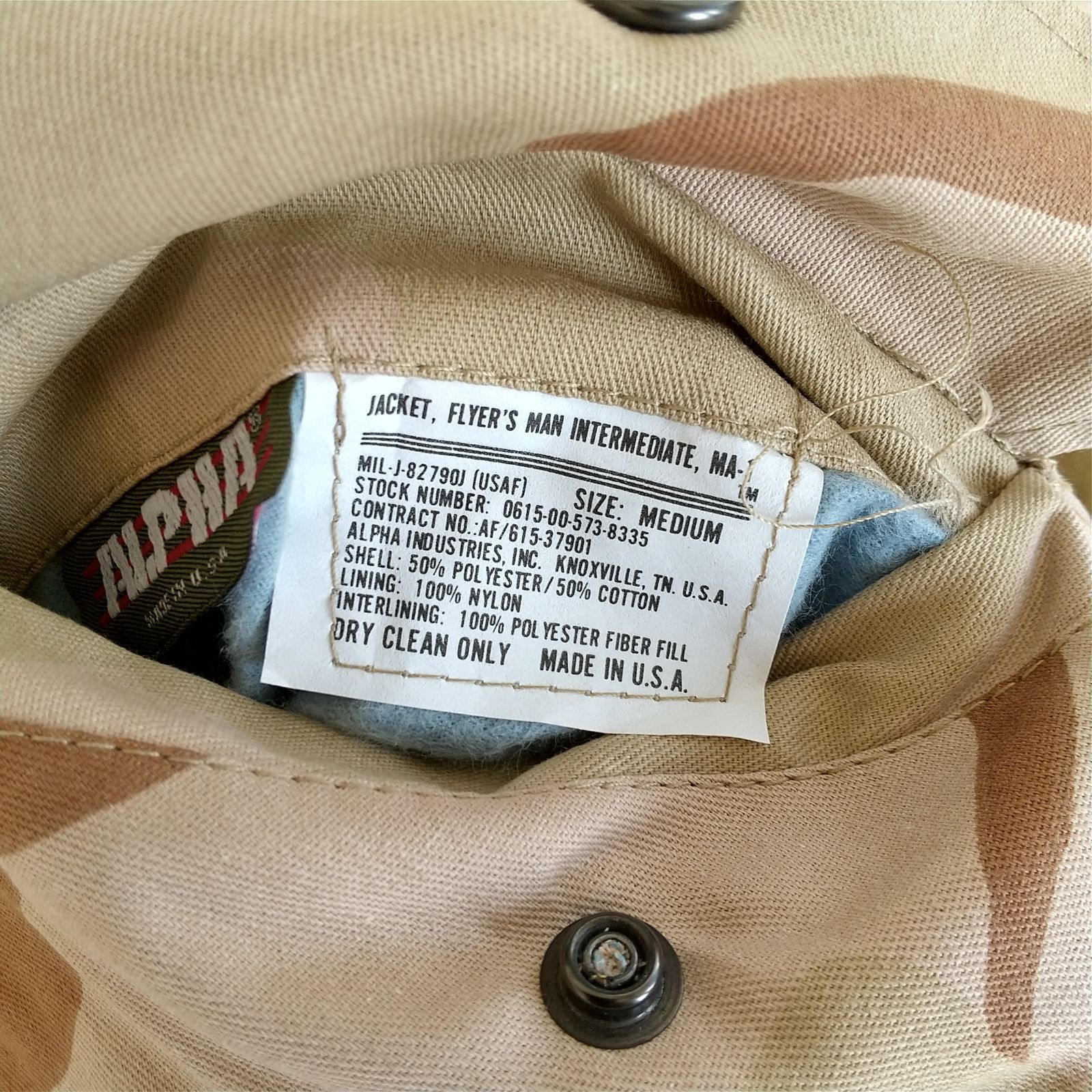 デッドストック　90s  アルファ GIジョー MA-1 USA製　激レア　美品 90's Deadstock 