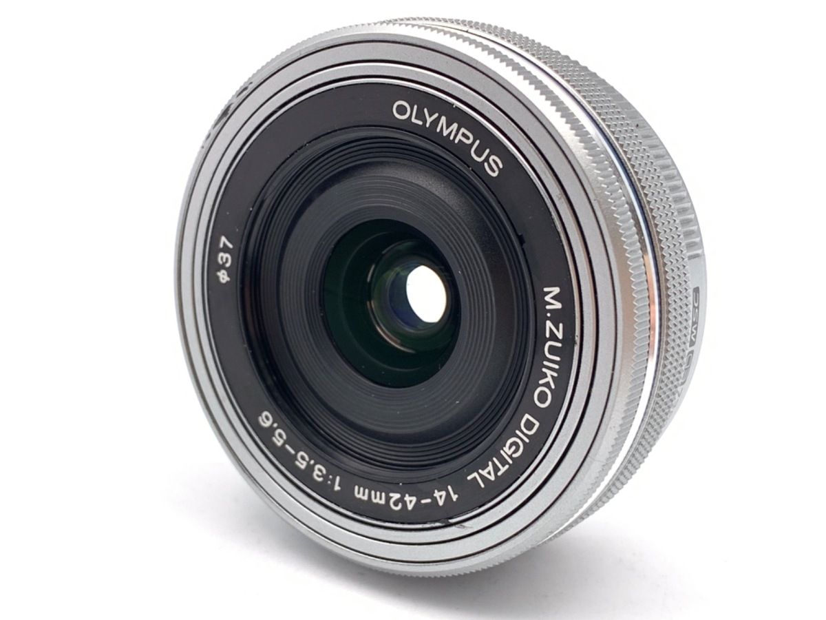  品 オリンパス M.ZUIKO DIGITAL ED 14-42 mm F 3.5-5.6 EZ シルバー レンズ(ズーム) カメラ