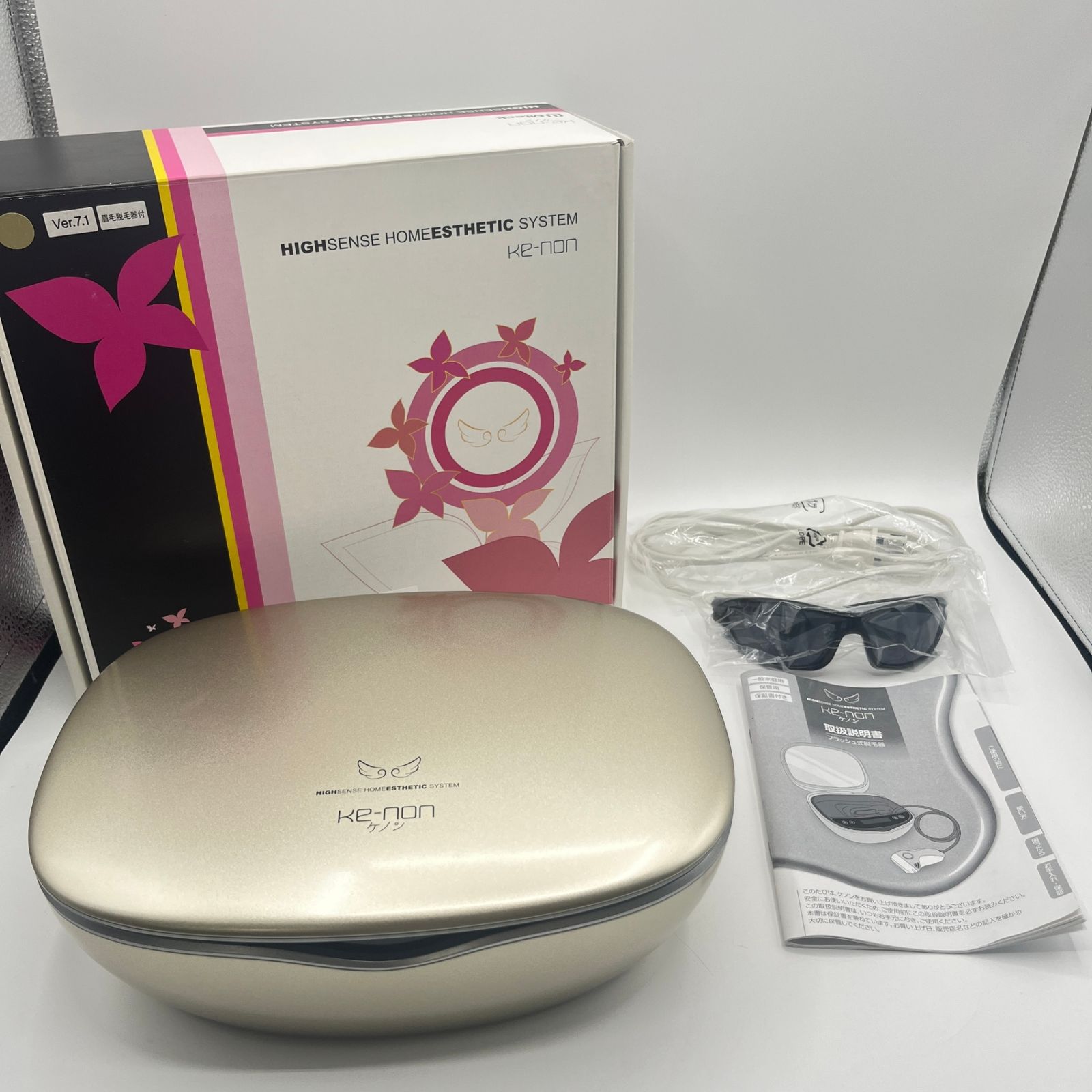 極美品 kenon ver7.1 NIPL 2080 ケノン ゴールド 脱毛器 ケノン KE-NON