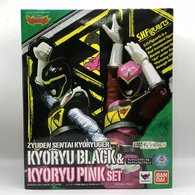 【未開封】S.H.フィギュアーツ キョウリュウブラック&キョウリュウピンク レビュー】 バンダイ 魂ウェブ商店 S.H.Figuarts キョウリュウ