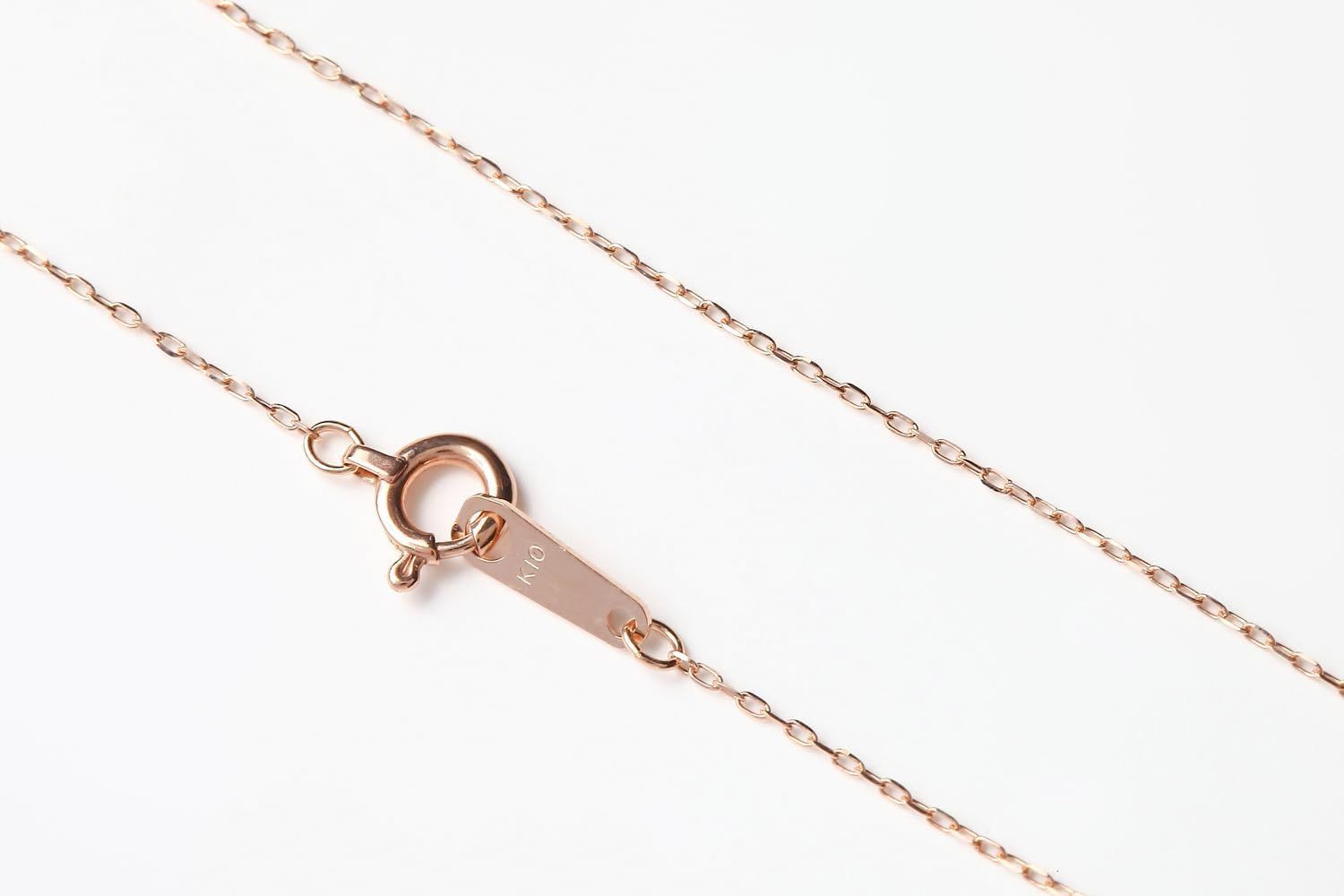  ディ ディアマンテ CHIARO DI キャーロ K 10ピンクゴールド×ダイヤモンド ローズイニシャル M ペンダントネックレス CHS 545 ネックレス アクセサリー