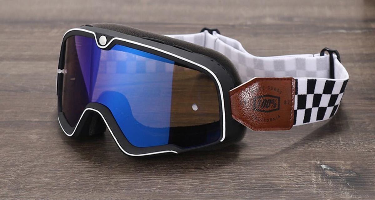 新品 100% オフロードゴーグル新品 モトクロス スノボ スキー 100