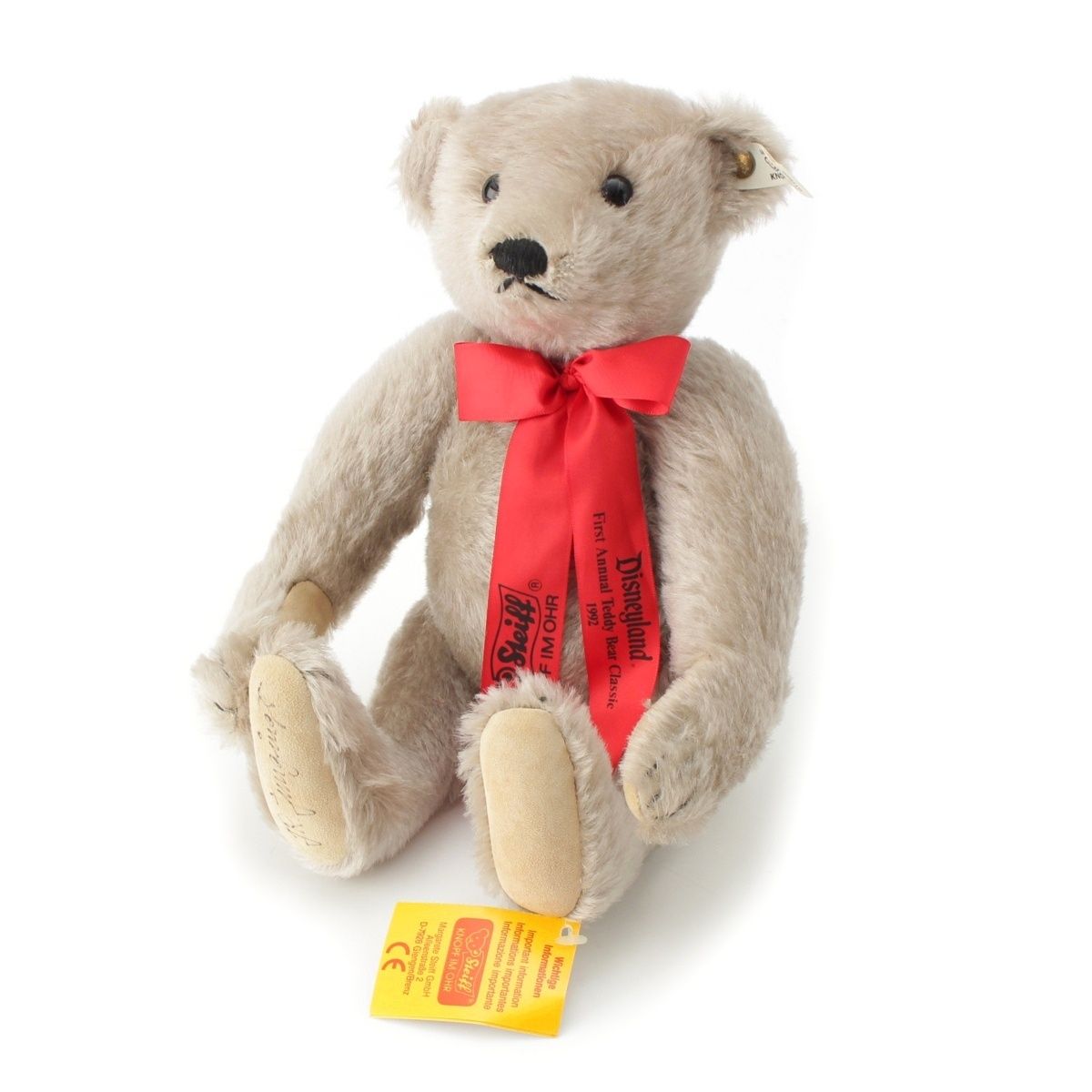 シュタイフ プーさん 限定ピンバッジ付き 1994 ディズニーワールド