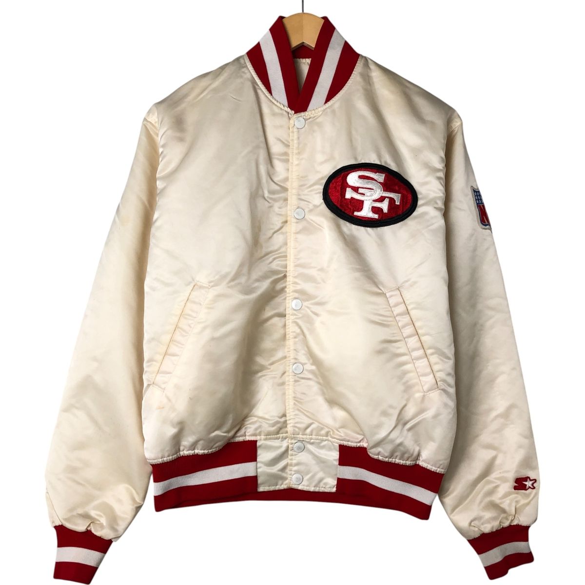 古着 90年代 スターター Starter PRO LINE NFL SAN FRANCISCO 49ERS サンフランシスコ フォーティーナイナーズ 中綿入り|eaa551408