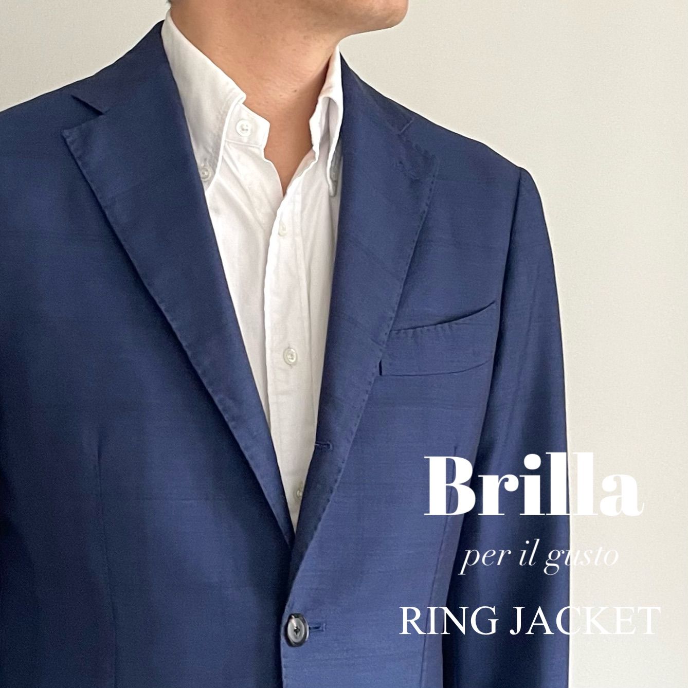 【RING JACKET製】 Brilla per il gusto / 3Bウールモヘアジャケット