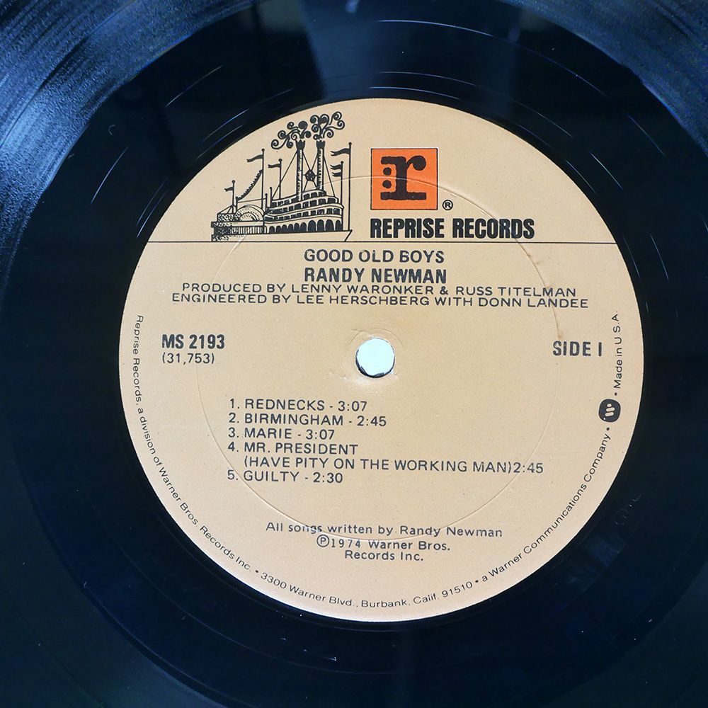 US盤 RANDY NEWMAN/GOOD OLD BOYS/WARNER BROS. MS2193 LP US盤 RANDY NEWMAN/GOOD OLD BOYS/WARNER BROS. MS2193 LP