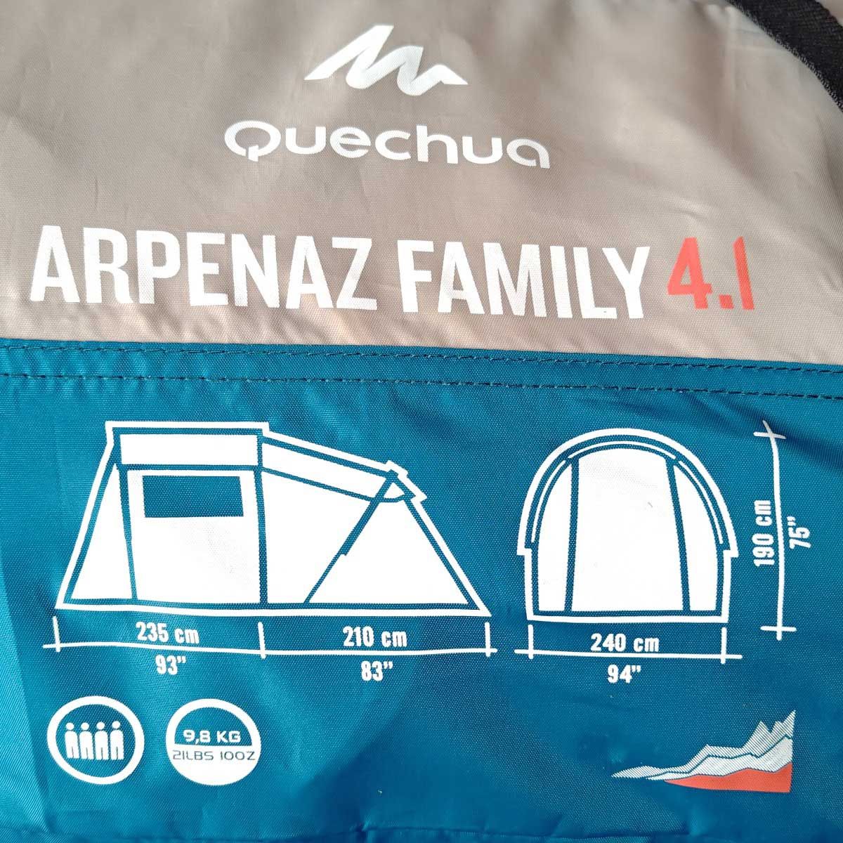 Quechua ケシュア ファミリーテント ARPENAZ FAMILY 4.1