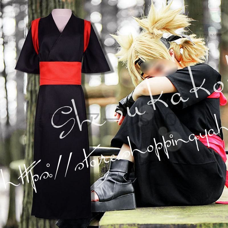 ナルト NARUTO 風 テマリ コスプレ衣装 ウィッグ cos靴 変装 仮装 ハロウィン コスチューム撮影 祭り 学園祭 文化祭 漫遊展