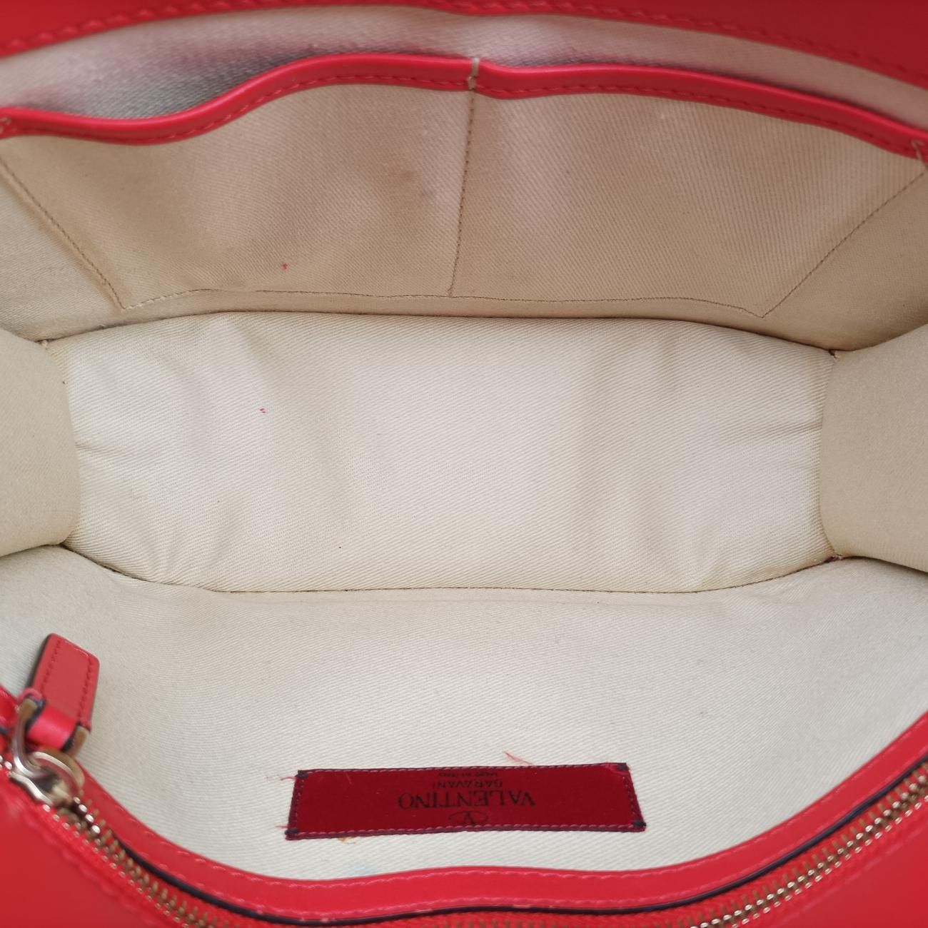 ヴァレンティノValentinoロックスタッズグラムロックレッドレザーBL-H398 VIT3