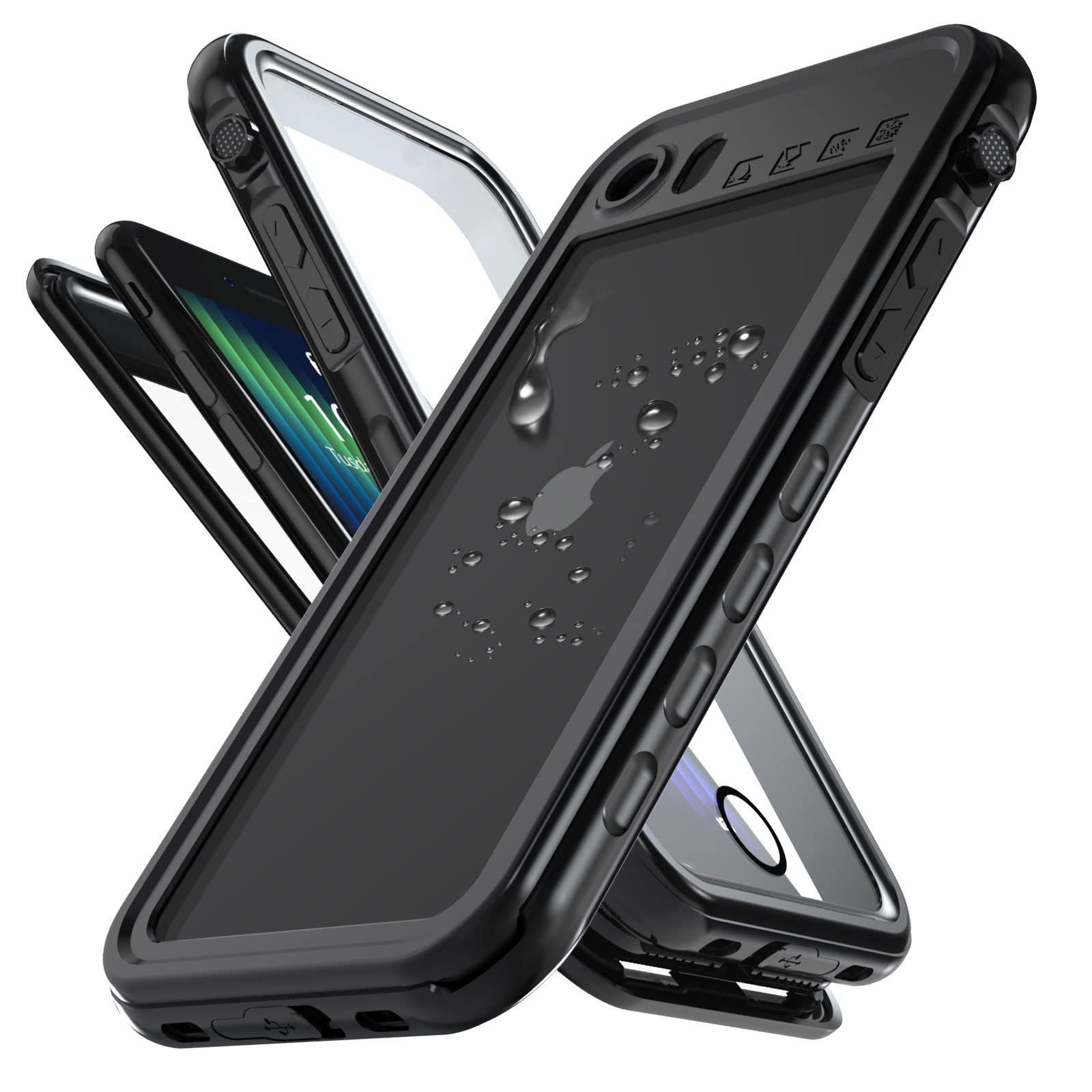 【新着商品】/ iPhone8 / / iPhone7 用 SE2 防水 ケース 完全防水 全面保護 iPhone 耐衝撃 360フル 両面保護 iPhone 防塵 高感度カバー ワイヤレス充電対応 傷防止 第3世代 ストラップ付き アウトドア、ス