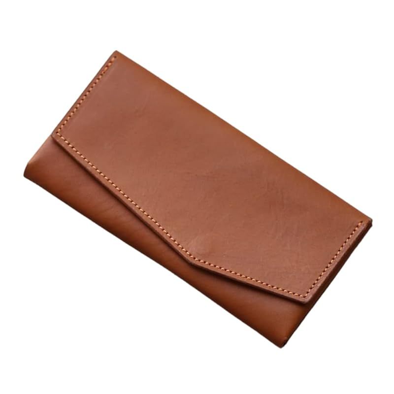【新品】 [statusy] il modo （イルモード） 日本製 小さい 本革長財布 レディース メンズ (Brown， 右) 0