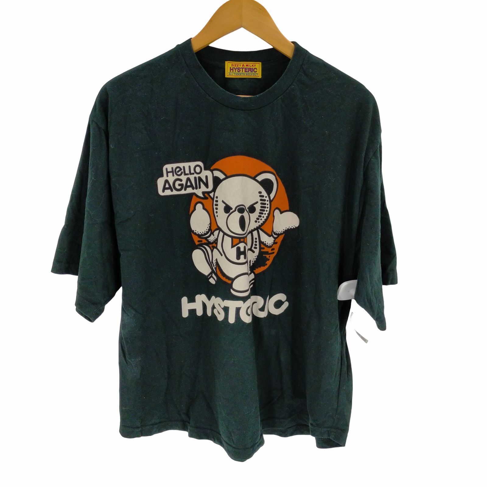 ★ヒステリックグラマー/BEAR HELLO AGAINオーバーサイズTシャツ★ HYSTERIC GLAMOUR（ヒステリックグラマー）の「BEAR HELLO AGAIN