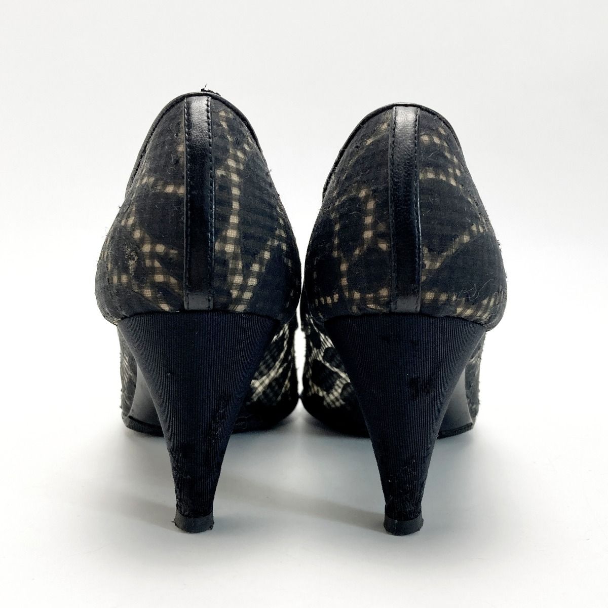 CHANEL シャネル カメリア レース パンプス 35½（22.5cm相当