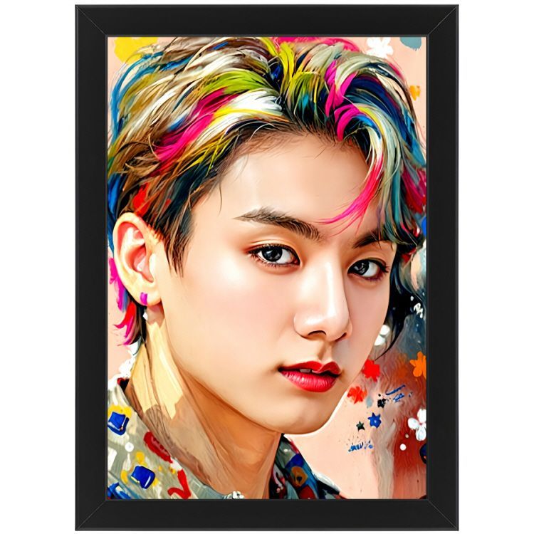 BTS JUNG KOOK ジョングク アート ポスター +フレームセット S1