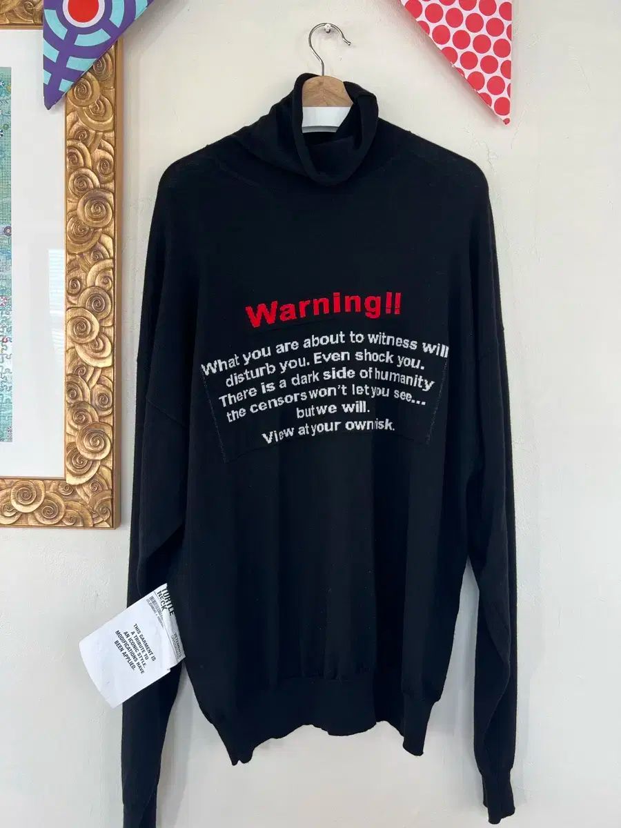 VETEMENTS(ヴェトモン) warning タートルネック
