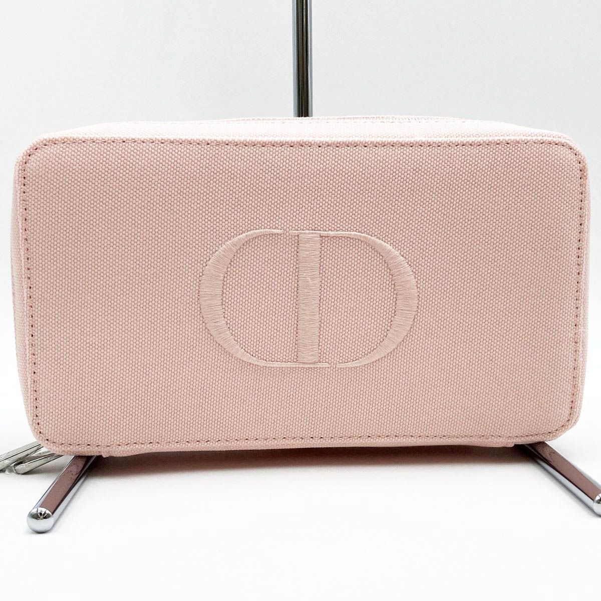 未使用品 Dior ディオール ノベルティ ポーチ バニティポーチ 小物入れ ピンク キャンバス レディース C400172073 美品 USED
