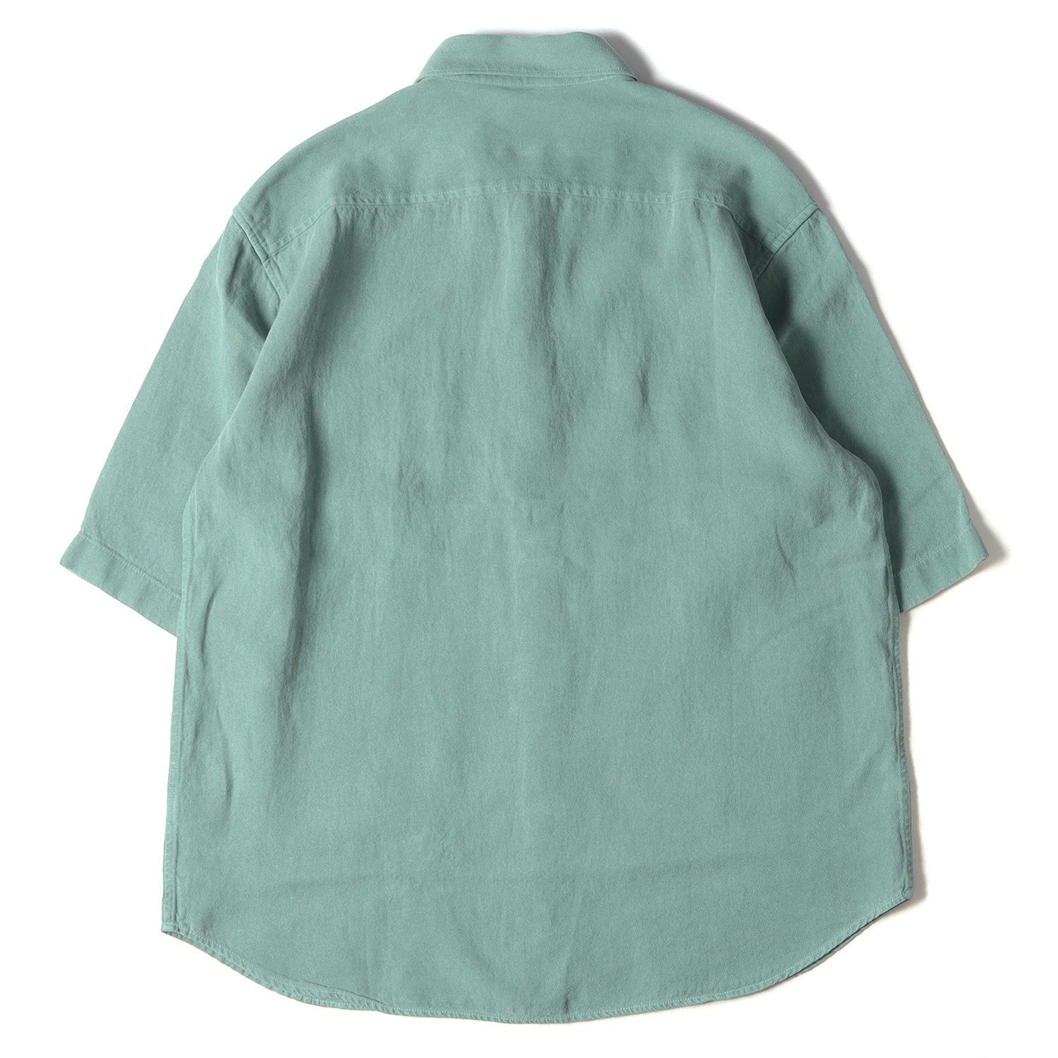 新品 AURALEE オーラリー シャツ 和紙 ダック キャンバス ハーフ 