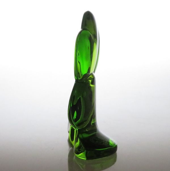 バカラ フィギュリン ○ クローバー 緑 グリーン 置物 クリスタル 6cm