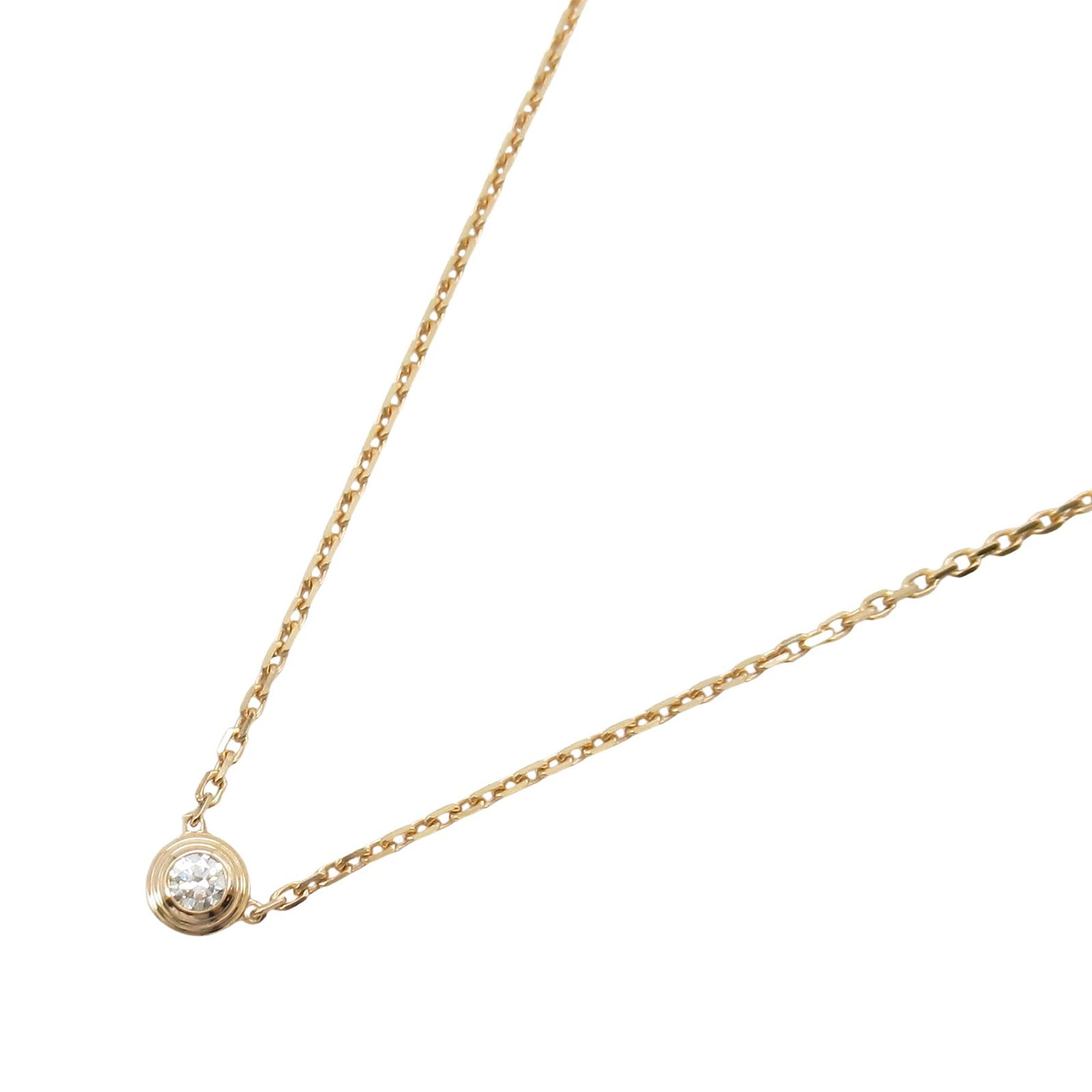 カルティエ CARTIER ネックレス ダムール XS ネックレス 首回り38|41cm K18PG ピンクゴールド ダイヤモンド ダムール XS ネックレス レディース Used A