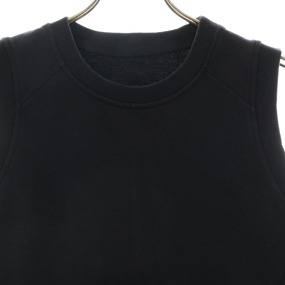 MM6 Maison Margiela エムエムシックスメゾンマルジェラ 18AW スウェット ベスト S32CU0015 ブラック レディース MM6 Maison Margiela (エムエムシックスメゾンマルジェラ) 18AW