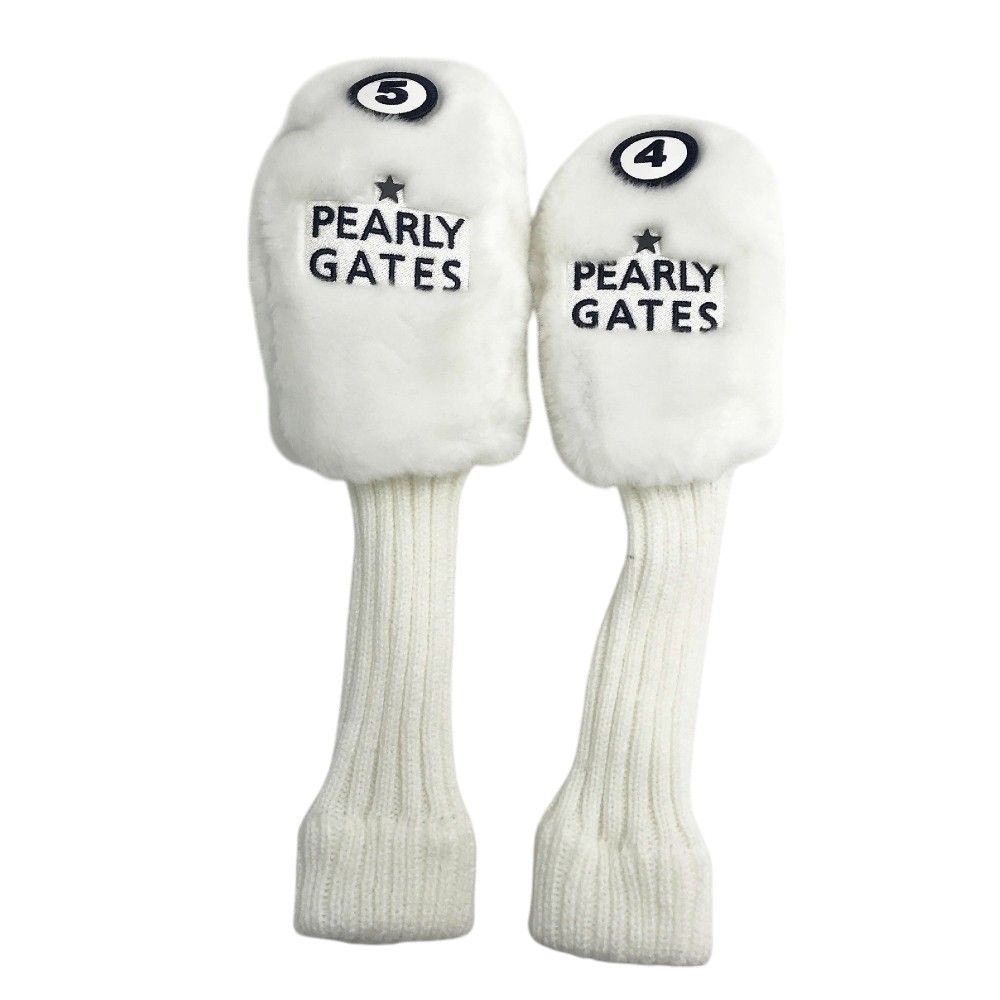 PEARLY GATES パーリーゲイツ ヘッドカバー 2点セット FW|UT ホワイト系 FW|UT 240003001559 ゴルフウェア ストスト