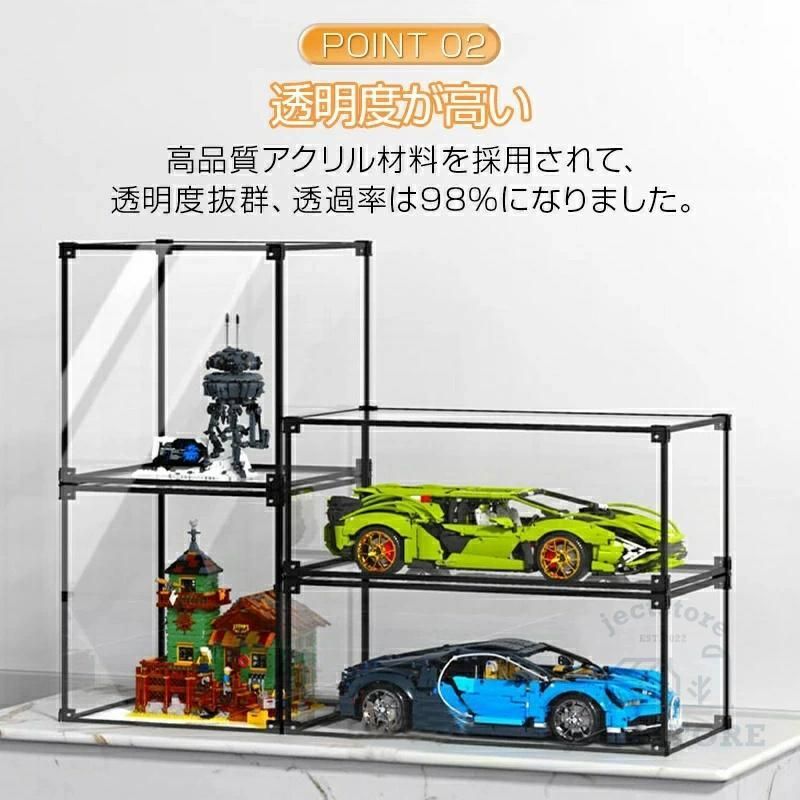 透明展示ケース マグネット式扉
