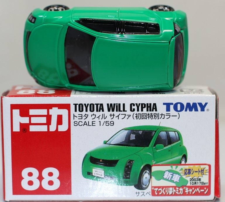 USED トミカ 88 トヨタ ウィル サイファ(初回限定カラー) 1/59