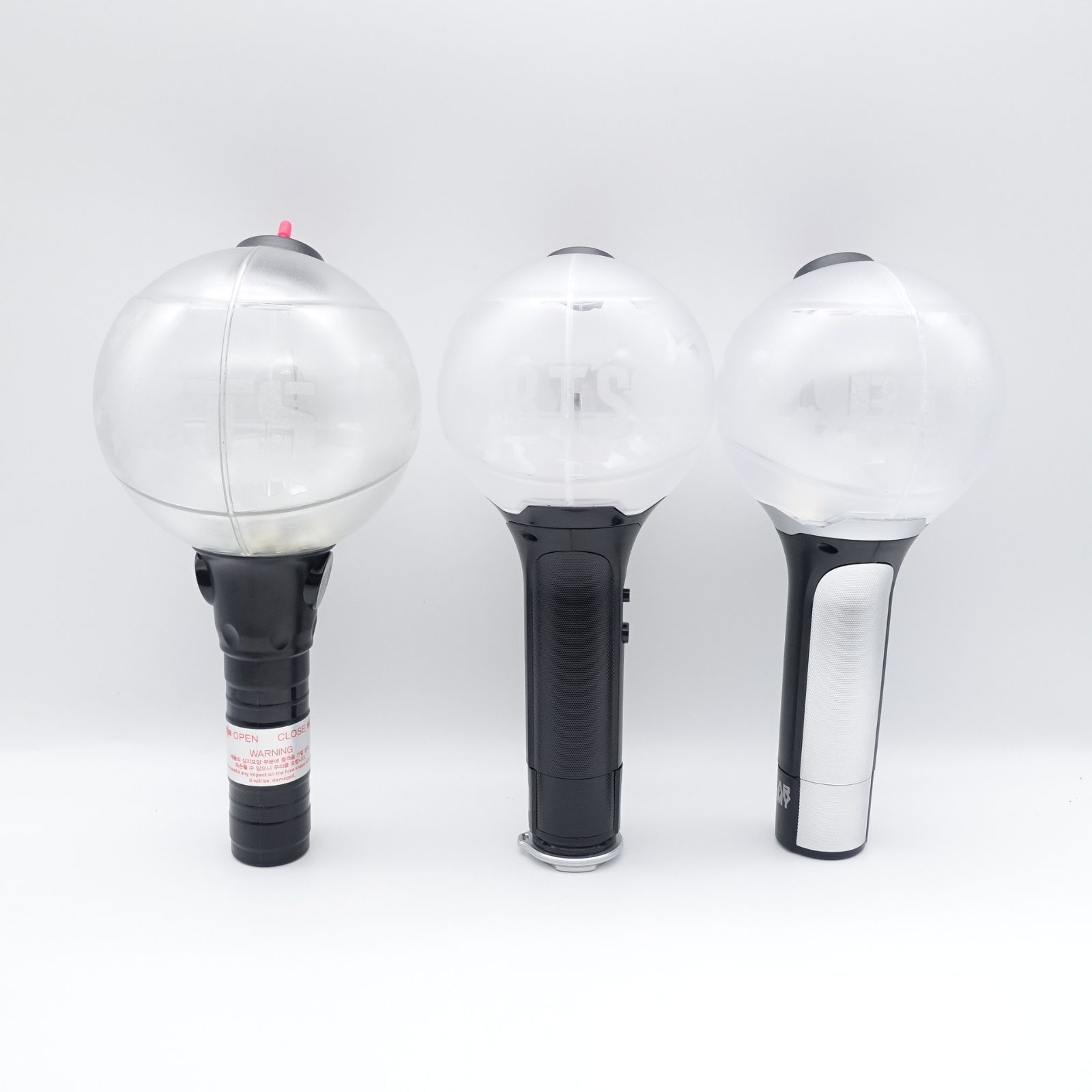 BTS ペンライト 中古品 3本セット アミボム ver1 2 3 外箱 袋
