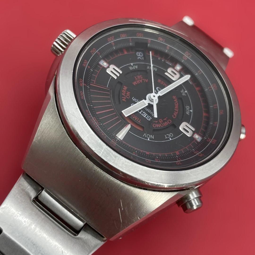 SEIKO SUSサス クロノグラフ 6M26-6020 黒文字盤 ダンシングハンズ
