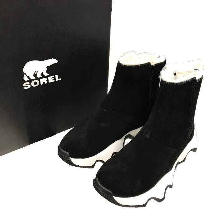 SOREL ショートブーツ23cm 黒 SOREL TORINO II | ショートブーツ ブラック レディース | YOOX