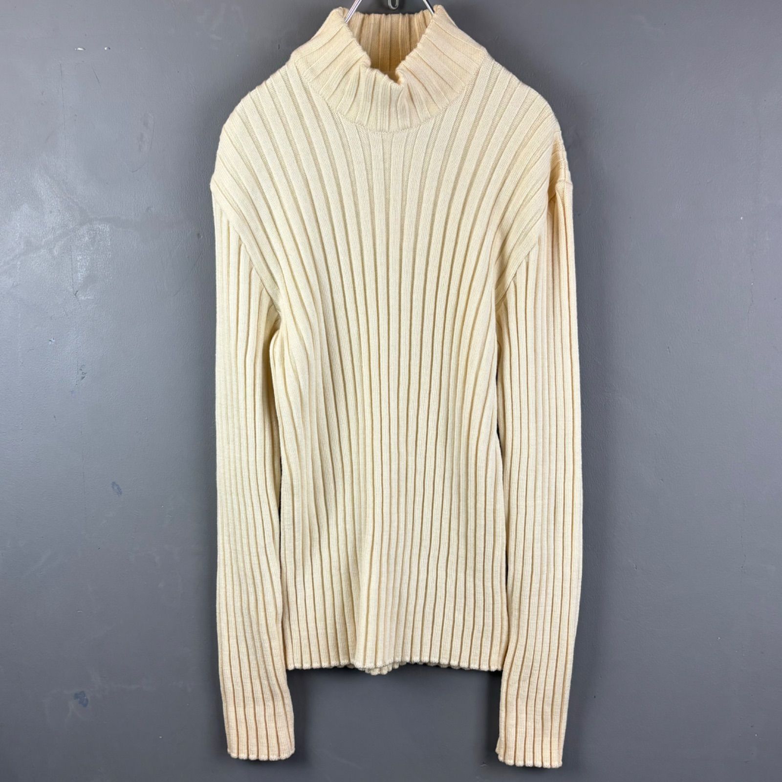 agnes b. homme ミックスニット セーター フランス製 ハイネック