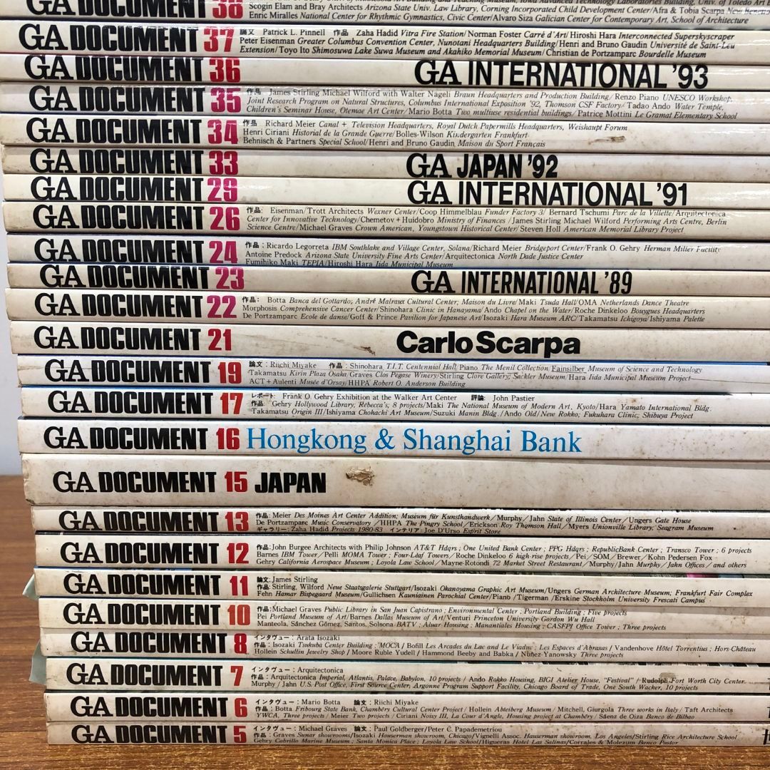 ■02)【同梱不可】GA Documentなど 建築の本 まとめ売り約35冊大量セット/リビングデザイン/設計/インテリア/集合住宅/独立/都市環境/B □02)【同梱不可】GA Documentなど 建築の本 まとめ売り約35冊
