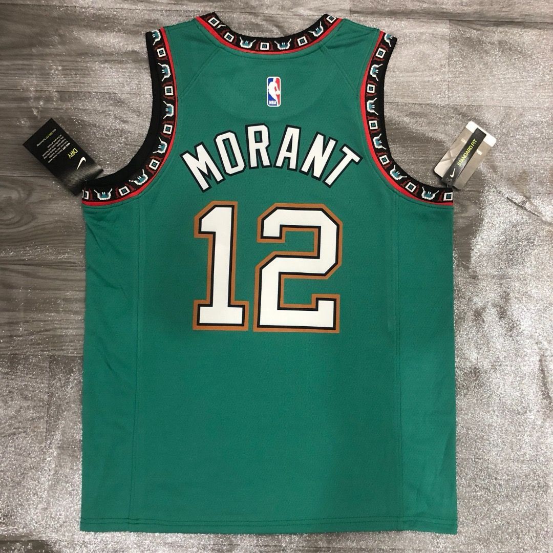 値頃 NBA ユニフォーム 味わい深い 刺繍 モラント 12番 グリズリーズ ウェア