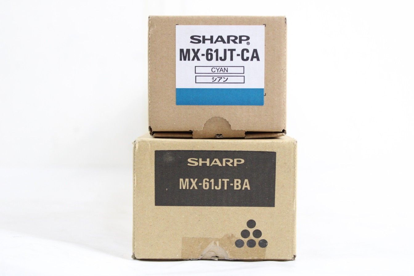 PC周辺機器 未使用 シャープ 純正 トナー MX-61JT 2色（シアン