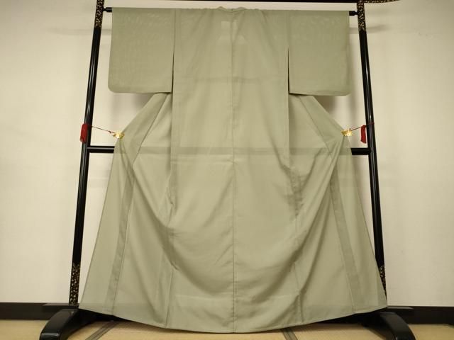 平和屋着物＊夏物 色無地 絽 若芽色 洗える着物 AABA9433jd