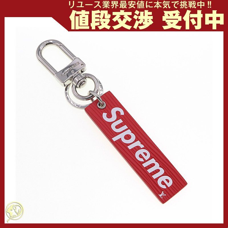 ルイヴィトン キーホルダー Supremeコラボ レッド - メルカリ