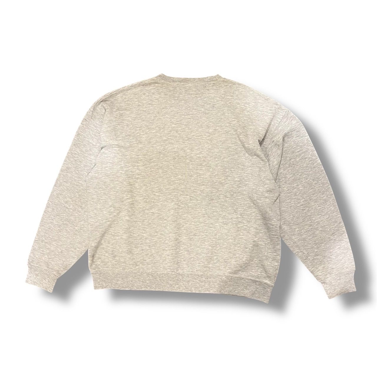 スウェット プリントスウェット カレッジ カレッジプリント used 古着 ライトグレー JERZEES オールド PROPERTY OF MAC'S BARBER SHOP