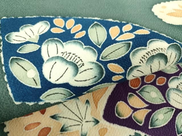 平和屋着物○九寸名古屋帯 絞り 辻が花 鬼しぼ縮緬 正絹 逸品 DAAX4246ps