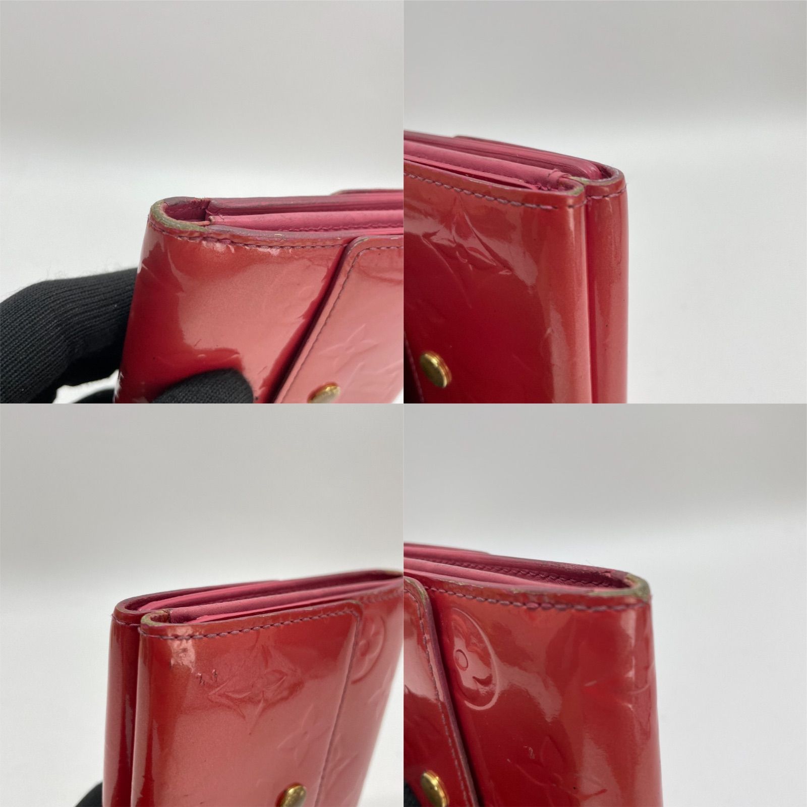 2613 LOUIS VUITTON ルイヴィトン ヴェルニ 三つ折り財布 エリーズ