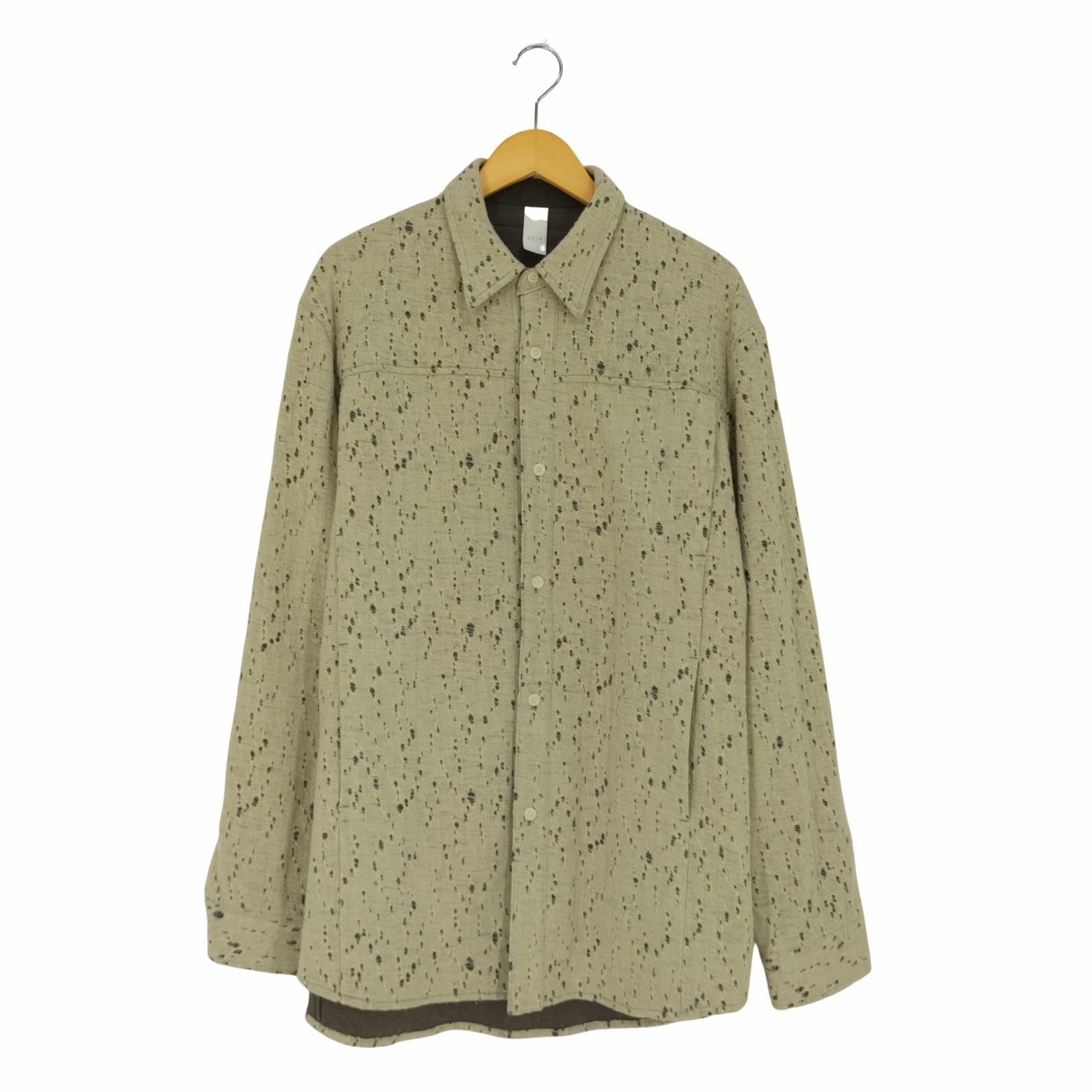 ヴェイン VEIN WO/PE RANDOM HOLE JACQUARD VESSEL L/S SHIRT JACKET メンズ JPN：3 