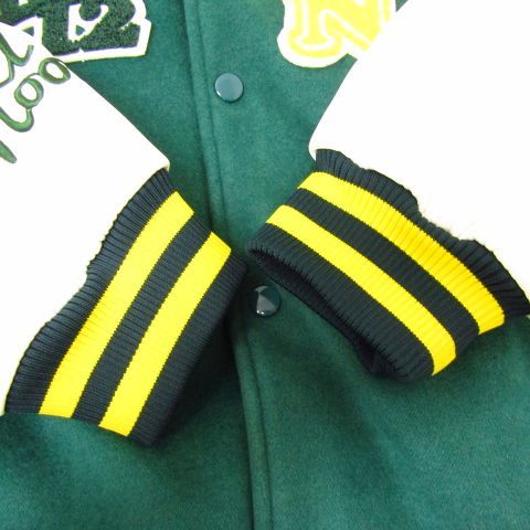 中町兄妹のブランド JUSTANOON スタジャン グリーン LF （MFL98