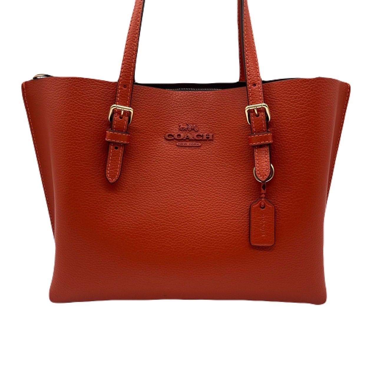 COACH シンプル 注文 レッド レザー 赤 美品✨COACH 2way 赤  