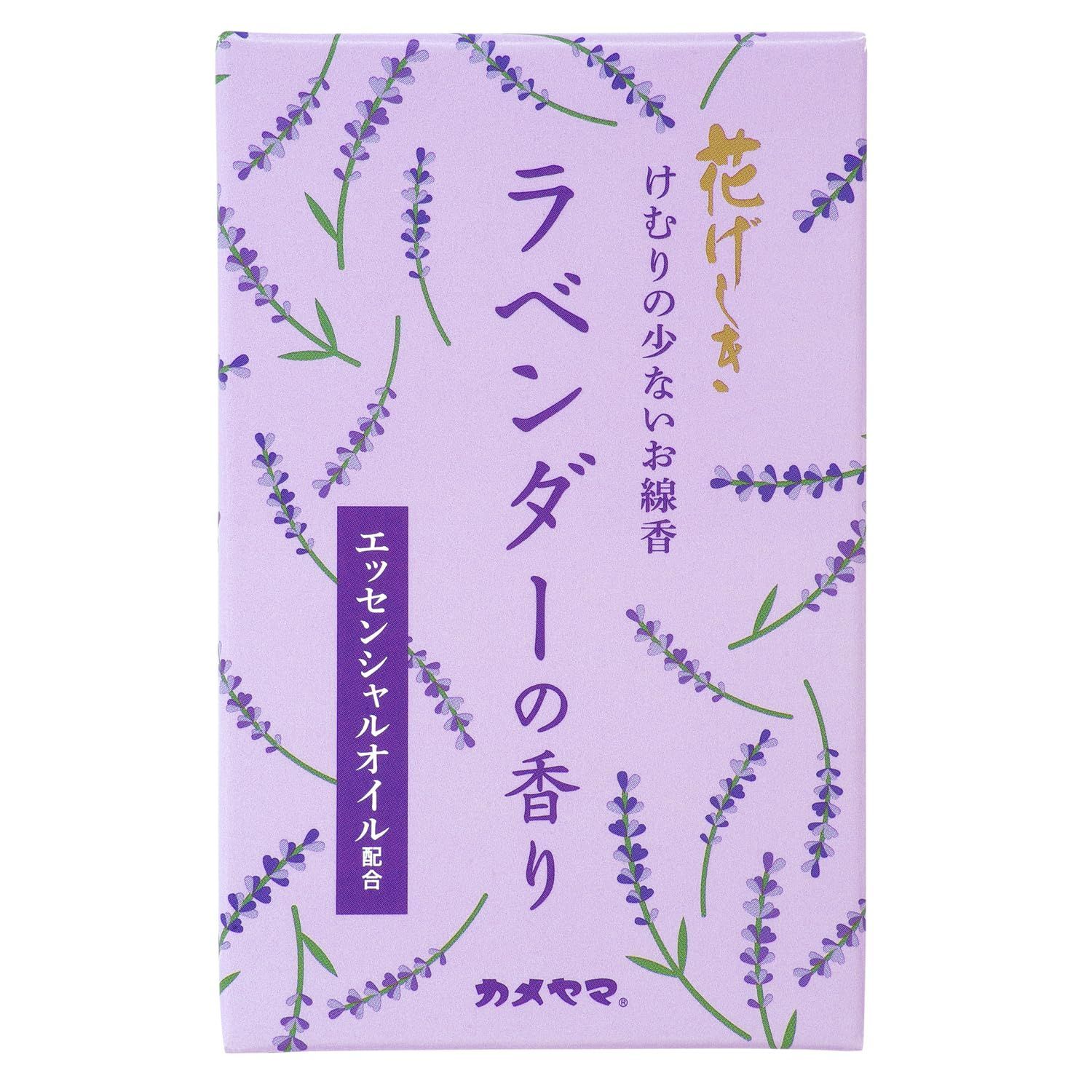 ラベンダーの香りミニ寸 花げしき 約50g お線香 カメヤマ 煙少ない