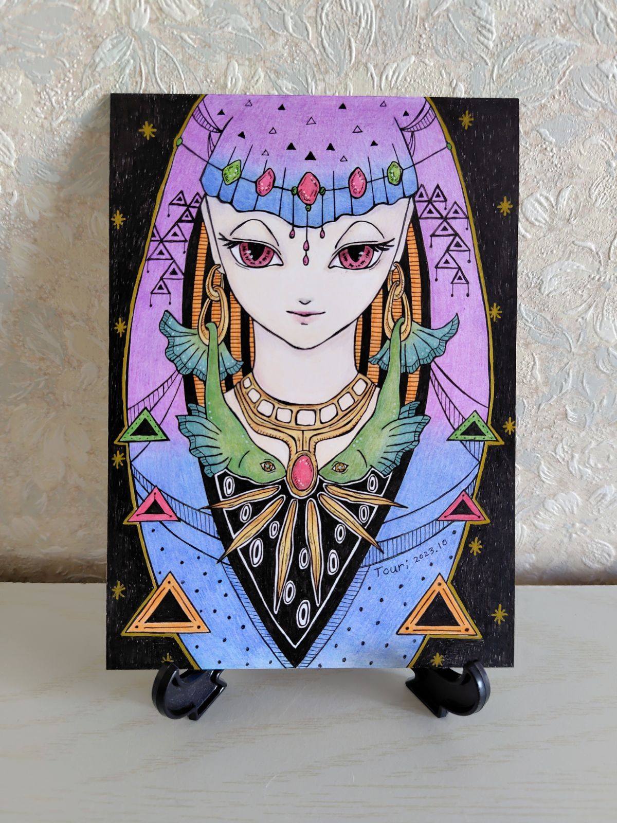 絵画　作品　手描き　原画 無題 ／ 2Lサイズ 手描き 原画 - メルカリ