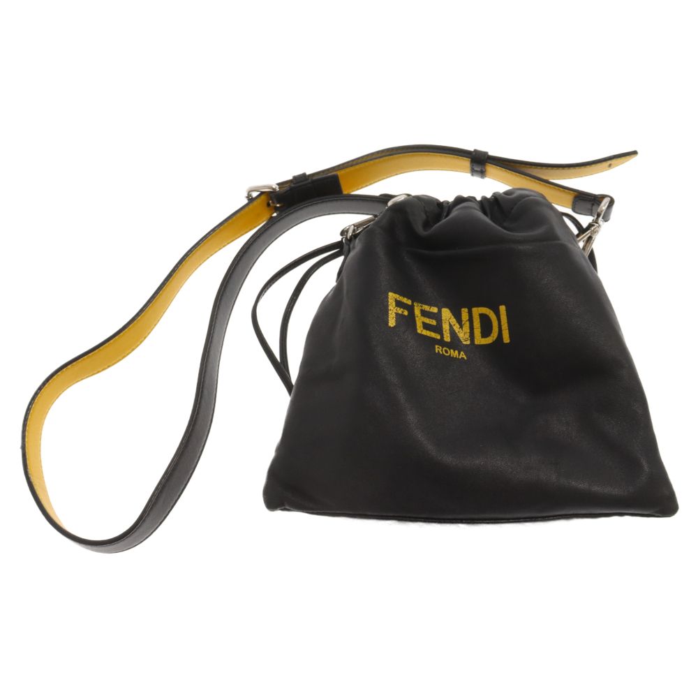 FENDI (フェンディ) ロゴプリント ショルダーバッグ スモールポーチ