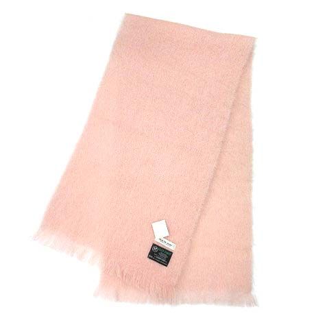【中古】未使用品 クイーンズコート QUEENS COURT GLEN CREE GLEN TARFF モヘア ストール マフラー ベビーピンク スコットランド製 未使用品 クイーンズコート QUEENS COURT GLEN CREE GLEN TARFF モヘア